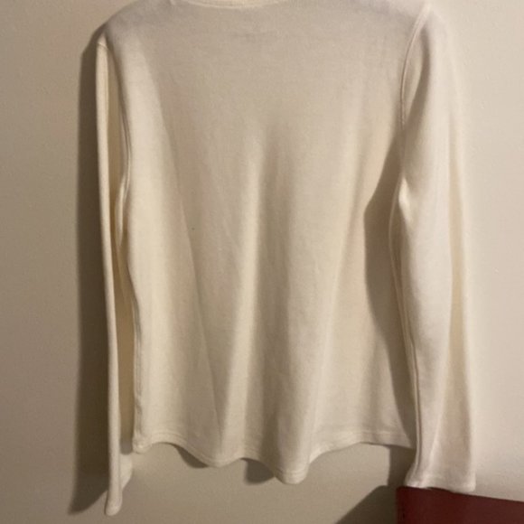 Cream long sleeve top - Picture 3 of 3